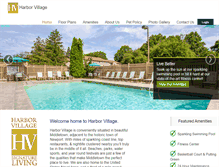 Tablet Screenshot of harborvillageapts.com